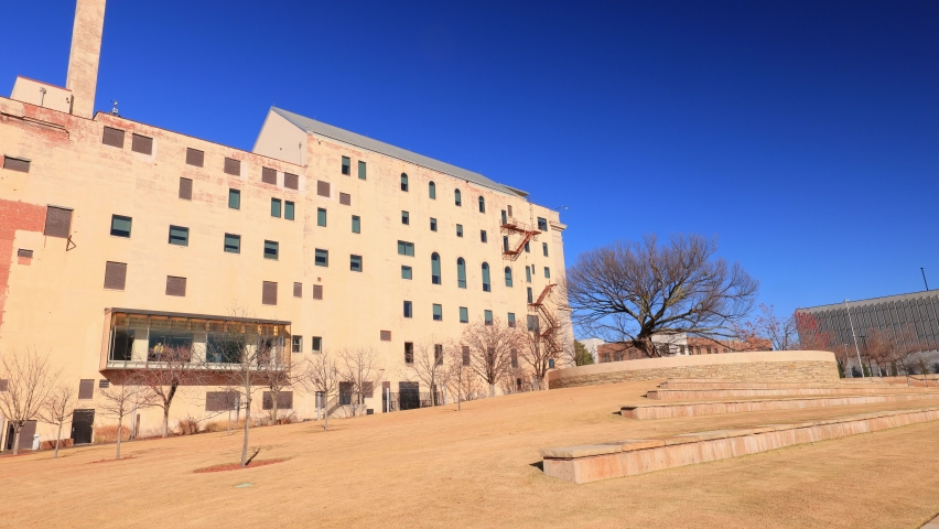 Sunny view of the garden Oklahoma City National Memorial and Museum at Oklahoma