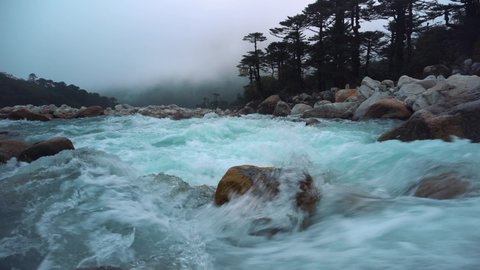 this is the river located in kokchurang, west sikkim.beautiful place to spent time. it is also a way to goecha la trek.