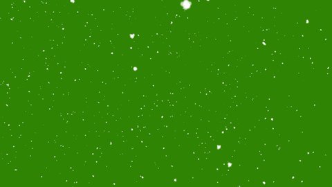 Snow Falling On Green Screen Background Stock Footage Video (100% ...