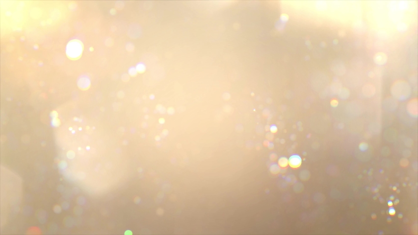 Beautiful Blurry Floating Bokeh Particles with Flare and light leak on Black Background. Looped 3d Animation of Dynamic Wind Bokeh Particles In The Air.  Royalty-Free Stock Footage #1085279279