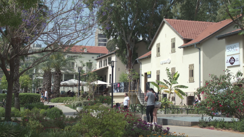 01.05.2020,Tel Aviv,Israel. The quiet life of central Tel aviv