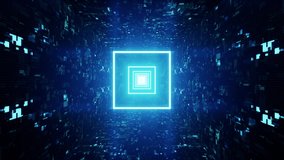 Glowing Blue Square Light in the Cyber Tunnel - Powered by Shutterstock - Get 15% off with code: PIKWIZARD15