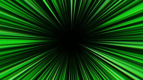 ABSTRACT moving hyperspace GREEN BACKGROUND with tunnel. ANIMATION lines WALLPAPER. Seamless loop animation STRAIGHT LINES pattern. Colorful dark background. Colorful explosion. Music portal.