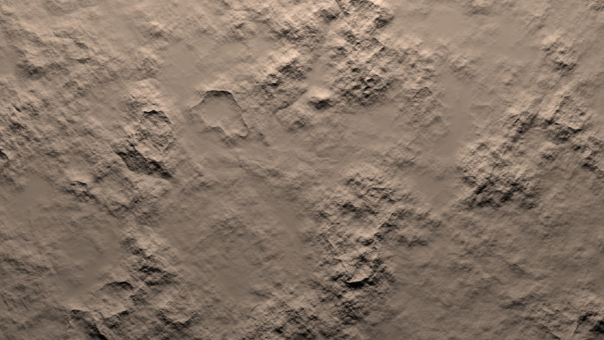 Sand color rocky stone floor surface cracks, breaks into pieces and falls into a hole revealing a black background. 3D animated intro, alpha channel as matte mask included. Royalty-Free Stock Footage #1085323316