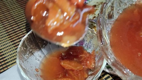 Pear jam for pancakes. Traditional russian blini. Pancakes. Pancake week. Maslenitsa is an Eastern Slavic traditional holiday, celebrated during the week before the Great Lent.