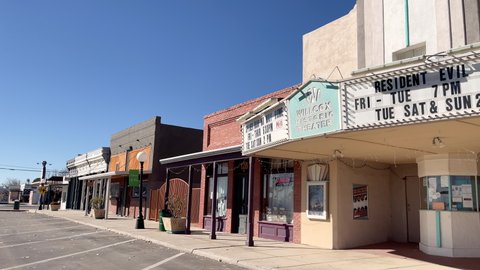 Willcox , Arizona , United States - 12 21 2021: Willcox Historic Theater, Arizona USA