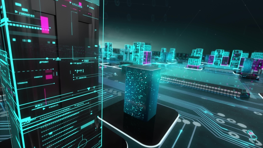 Into The Metaverse with digital technology hitech concept | Shutterstock HD Video #1085395847