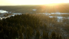 Video from drone panorama of winter mountain landscape at sunrise - Powered by Shutterstock - Get 15% off with code: PIKWIZARD15