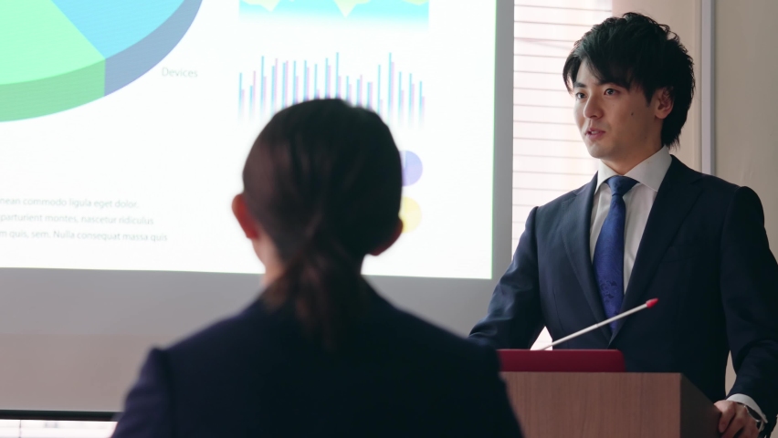 Business conference concept. Presentation. Business seminar.