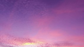 Colorful sunrise or twilight sunset on beautiful pastel blue sky with golden pink cloud n orange cirrocumulus cloudscape in tropical summer sunlight n sun ray at dusk or dawn view, 4k b-roll TimeLapse - Powered by Shutterstock - Get 15% off with code: PIKWIZARD15