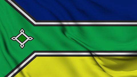 Flag of Amapá. Flags of the states of brazil in high 4K resolution	