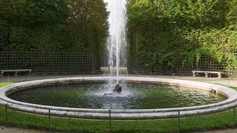 Versailles, France - October 17, 2021: Dolphin's Grove in the Gardens of the Chateau de Versailles
