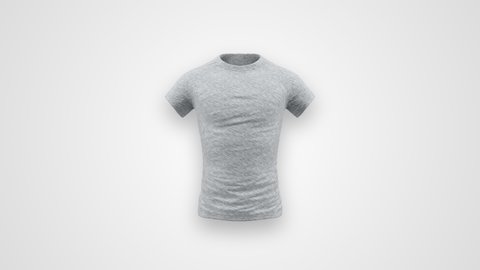 Gray T-shirt Looped Rotation Animation