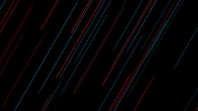Blue red minimal lines abstract futuristic dark tech motion background. Seamless looping. Video animation Ultra HD 4K 3840x2160
