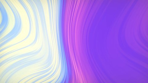 Colored streams of liquid neon paint. 3d rendering loop animation HD