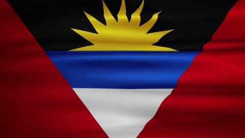 Waving Antigua and Barbuda flag video for content creators. When the word Australia is spoken in the video, you can show this Antigua and Barbuda flag there.