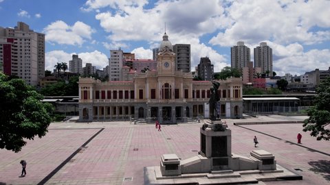 "Praça da Estação" in Belo Horizonte, in Minas Gerais, Brazil. 4K.