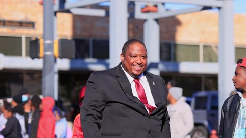 Oklahoma, JAN 17 2022 - Anthony Bonner parade in the Martin Luther King Jr. Parade
