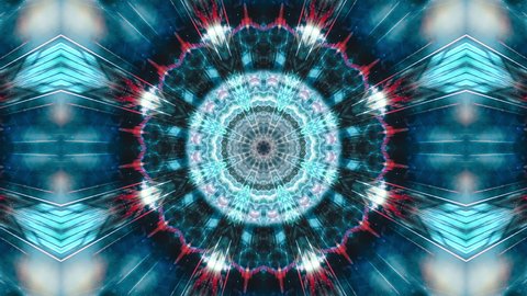 Mandala 3D Kaleidoscope seamless loop Psychedelic Trippy Futuristic Traditional  Pattern Background Video 
