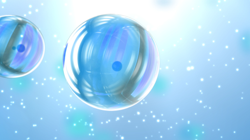 3D animation molecule macro atom cell Serum Liquid Cream Collagen Blue
 | Shutterstock HD Video #1085625314