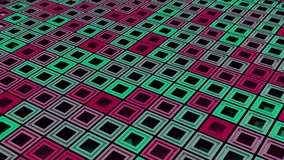 Bright geometric shapes in abstraction. Design. Glowing squares from which small ones appear and fall back. - Powered by Shutterstock - Get 15% off with code: PIKWIZARD15