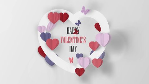 heart animation valentine day, greeting card valentines day