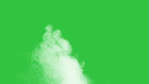 White smoke billowing green screen motion graphics.