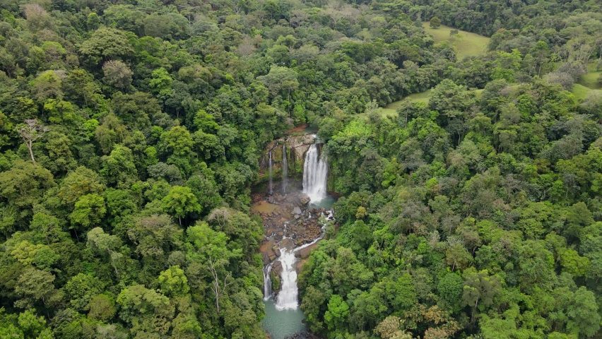 Nauyaca Waterfalls Costa Rica Drone Shot