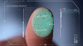 Closeup fingerprint scanner deny access to application failing authorisation process. Technological biometrical touchscreen blocking wrong user canceling connection. Macro high tech security device  - Powered by Shutterstock - Get 15% off with code: PIKWIZARD15