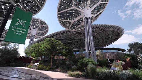 Dubai, United Arab Emirates - January 17, 2021: Terra Sustainability Pavilion at the EXPO 2020