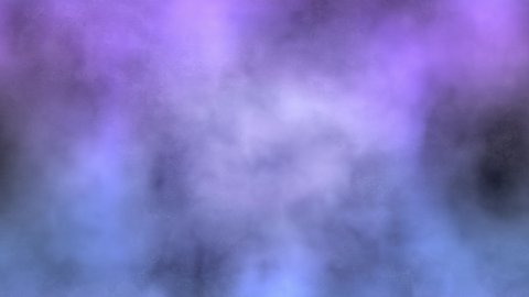 Background with thick white moving smoke illuminated by multicolored spotlights, mystic creative background, seamless abstract pattern, loop stock video