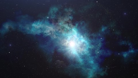 green nebula in the universe