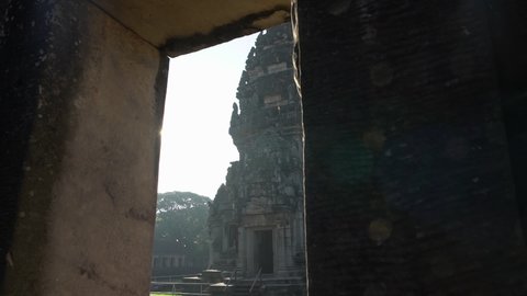 Nakhon Ratchasima, Thailand - November 20, 2021: The Phimai Historical Park is one of the largest Hindu Khmer temples in Thailand.