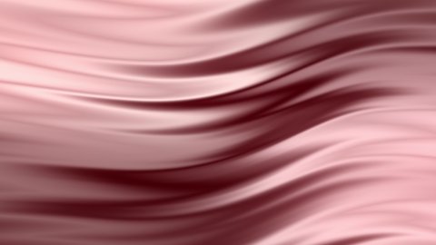 Pastel rose gold silky wave abstract background 4k animation video.  3D gradient liquid waves. Smooth silk cloth surface with ripples and folds. Dynamic motion animation. 