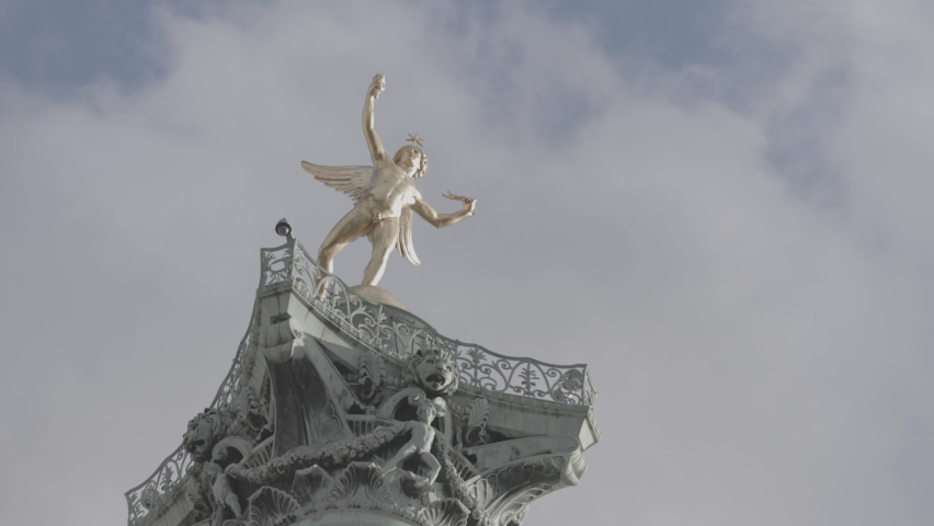 Place de la Bastille in Paris | Shutterstock HD Video #1085733473