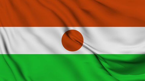 Flag of Niger. High quality 4K resolution