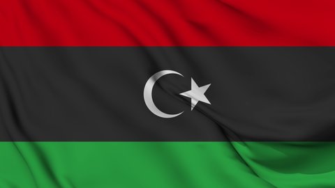 Flag of Libya. High quality 4K resolution