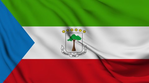 Flag of Equatorial Guinea. High quality 4K resolution