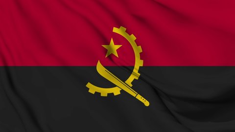 Flag of Angola. High quality 4K resolution