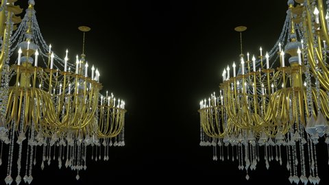 Abstract Chandelier Background 3d Render