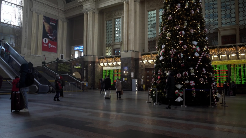 Christmas At The Station 2022 Ukraine Kyiv - January 7 2022 Stock Footage Video (100% Royalty-Free)  1085774873 | Shutterstock