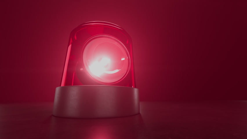 Red loop. Red emergency light.