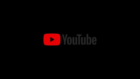 Jakarta, Indonesia-January 23, 2022: Youtube logo particles