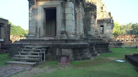 Nakhon Ratchasima, Thailand - November 20, 2021: The Phimai Historical Park is one of the largest Hindu Khmer temples in Thailand.