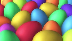 easter eggs animation background. High quality FullHD footage