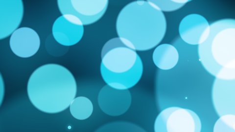 Abstract Seamless loop light blue bokeh lights. Christmas light texture background. Motion graphics. Festive background. 4K Floating particles blue on dark blue endless loop footage.

