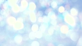 Beautiful holiday sparkling and shining 4k stock video Christmas (xmas, new year) winter blue bokeh background