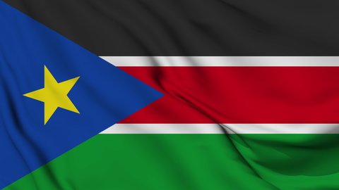 Flag of South Sudan. High quality 4K resolution
