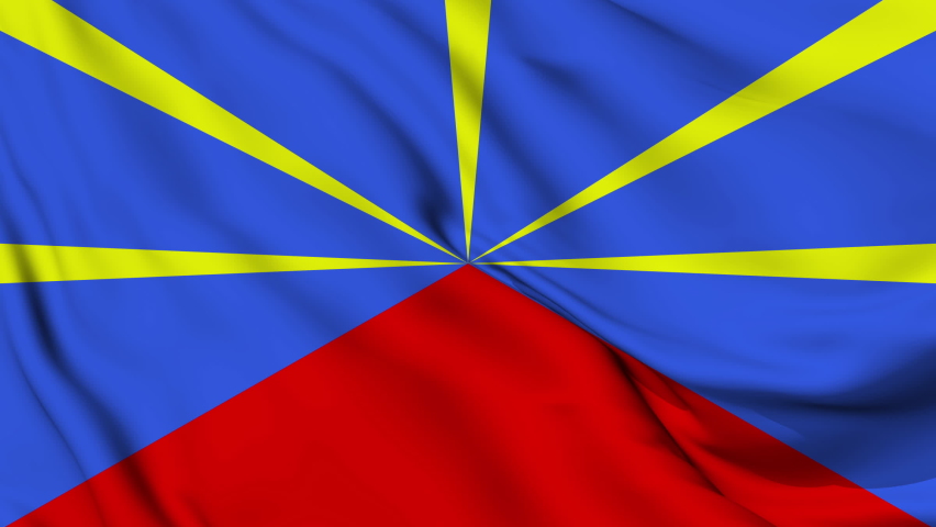 Flag of Réunion. High quality 4K resolution | Shutterstock HD Video #1085830733