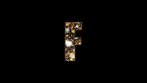  Letter F. The letter F.  Alphabet F letter symbol. Gold letters. Font style. Alphabet Letter F Concept with fill gold color. 
